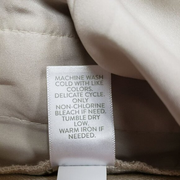 J Jill Linen Stretch Pants Womens 18 Beige High Rise Pockets - Picture 11 of 11